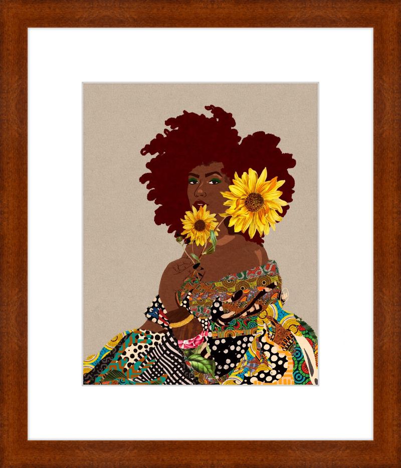Limited Edition Framed Art Print Quilted Lady