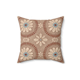 Egyptian Revival Heron Throw Pillow, Modern Diaspora Art Decor, Luxe Patterned Cushion for Elegant Living Rooms