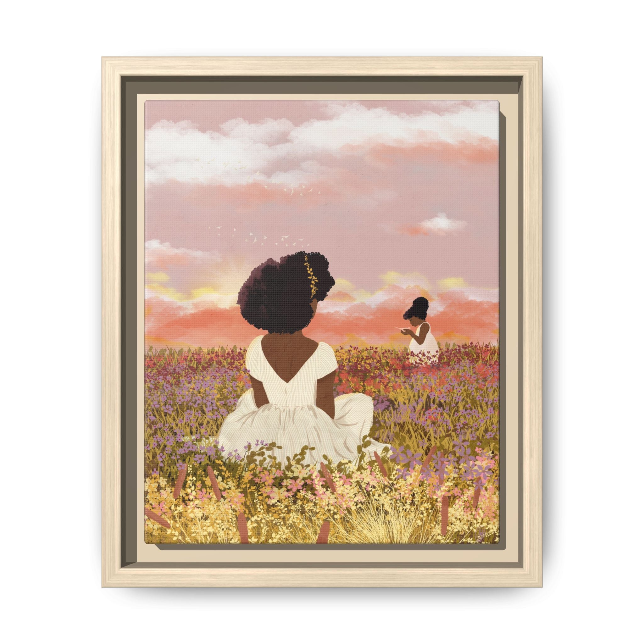 Afterglow Float Framed Matte Canvas Art