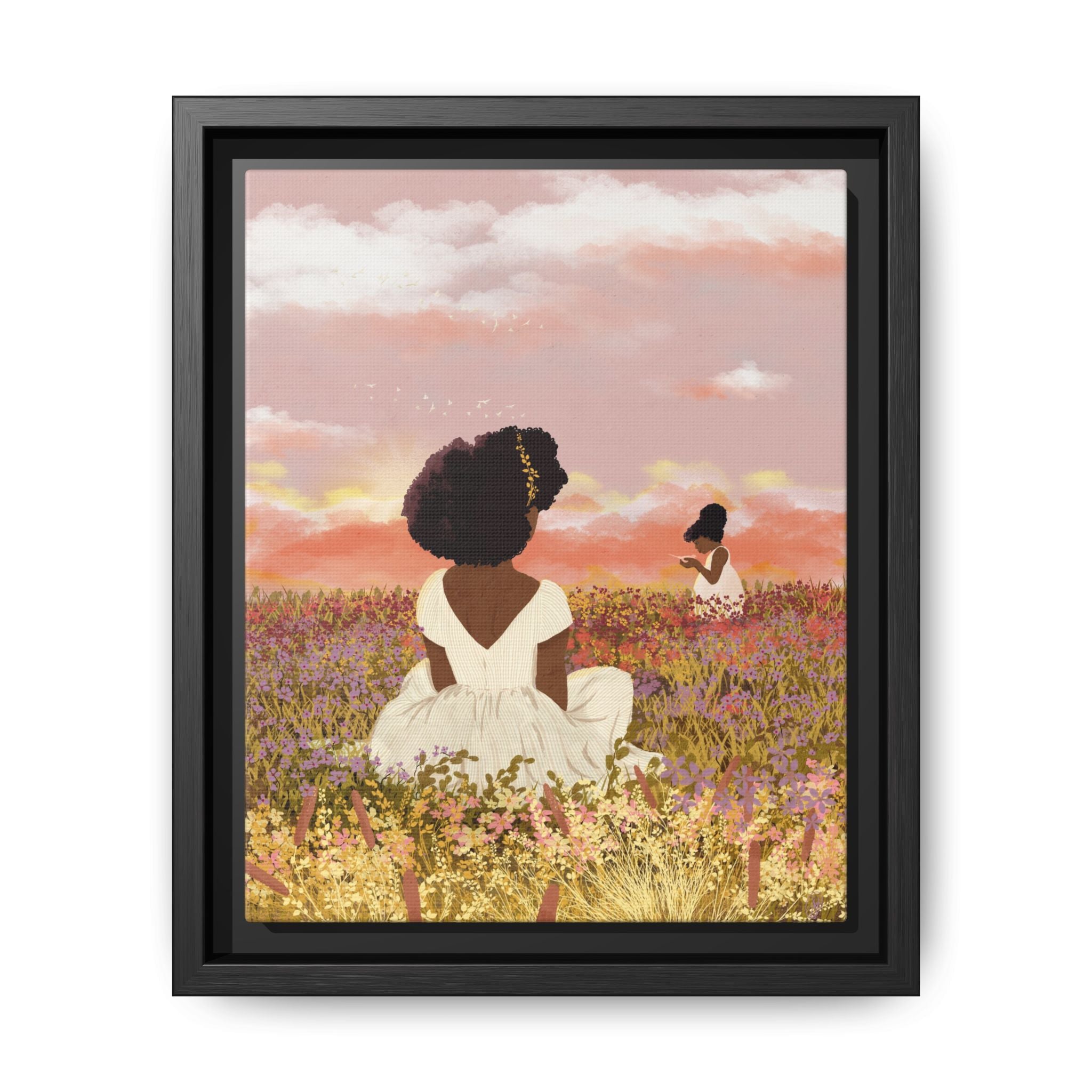 Afterglow Float Framed Matte Canvas Art