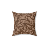 Leaf Throw Pillow Cover, Modern Botanical Decor, Sophisticated Earth Tone Accent Cushion
