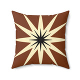 Nile Collection Throw Pillow, Modern Diasporic Art Decorative Cushion, Sophisticated Geometric Nature Patterned Home Decor