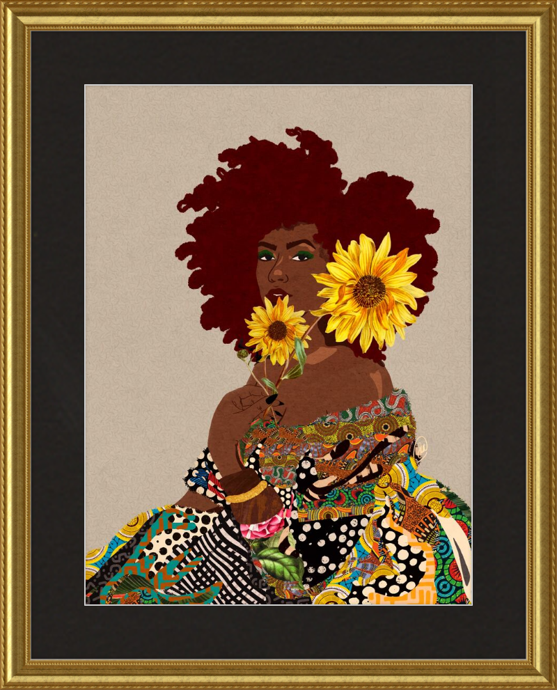 Limited Edition Framed Art Print Quilted Lady