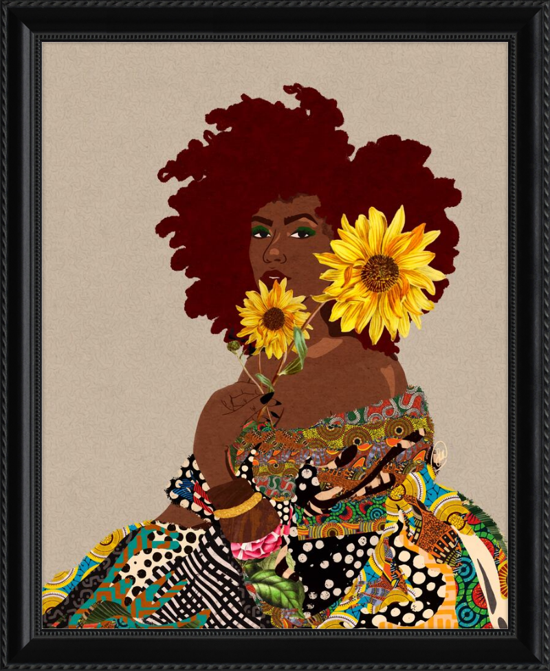 Limited Edition Framed Art Print Quilted Lady