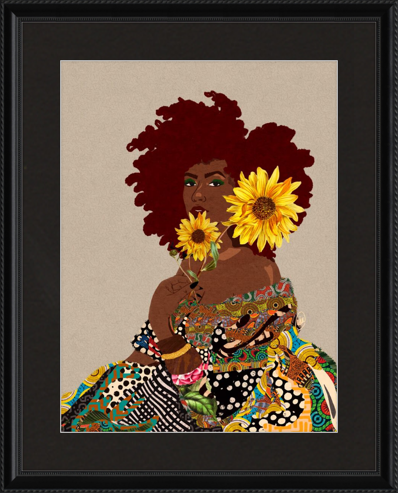 Limited Edition Framed Art Print Quilted Lady