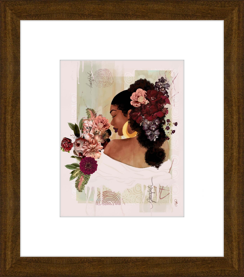 The Smell of Flowers Reminds Me Framed Art Print