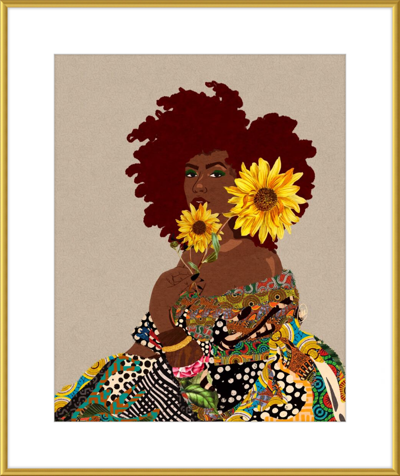 Limited Edition Framed Art Print Quilted Lady