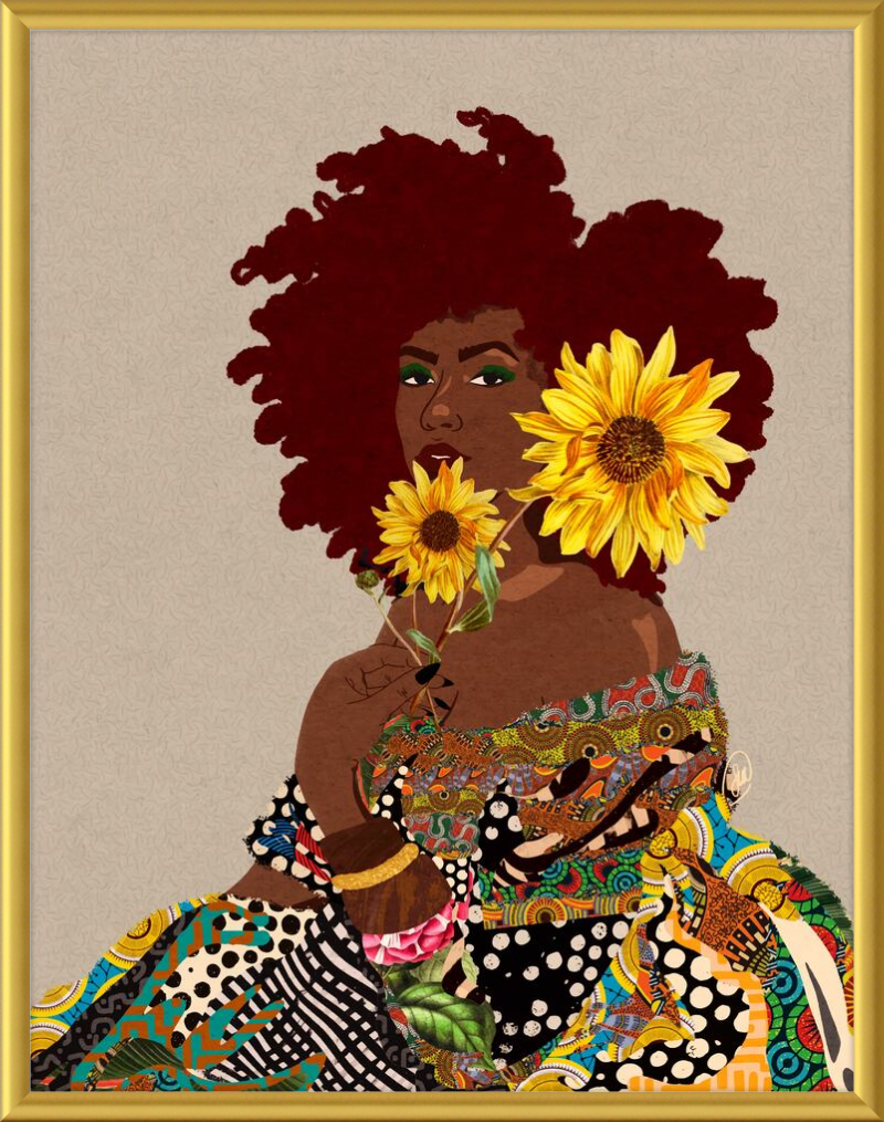Limited Edition Framed Art Print Quilted Lady