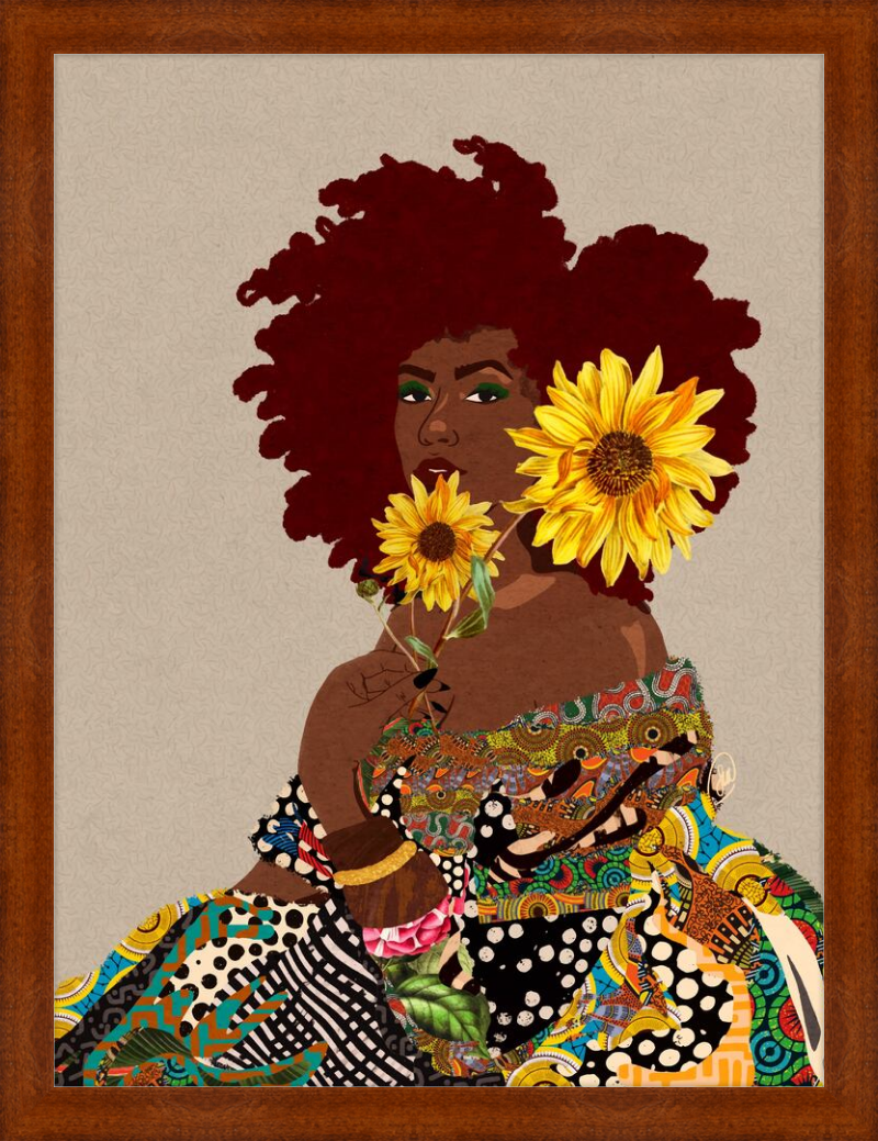 Limited Edition Framed Art Print Quilted Lady