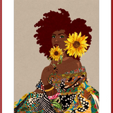 The Quilted Lady Framed Art Print