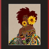 The Quilted Lady Framed Art Print