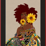 The Quilted Lady Framed Art Print