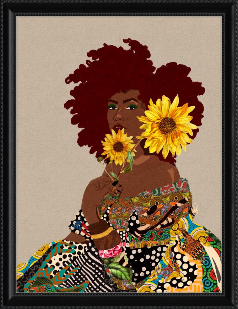 Limited Edition Framed Art Print Quilted Lady