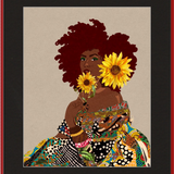 The Quilted Lady Framed Art Print