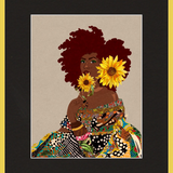 The Quilted Lady Framed Art Print