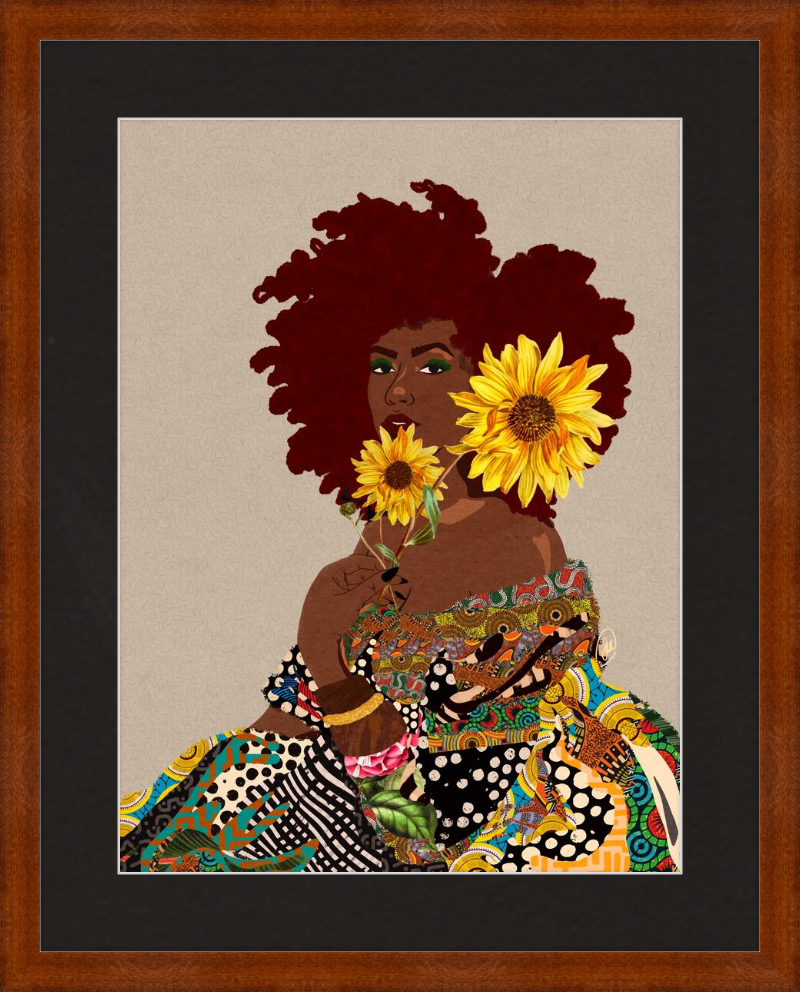 Limited Edition Framed Art Print Quilted Lady