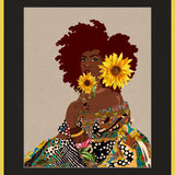 The Quilted Lady Framed Art Print