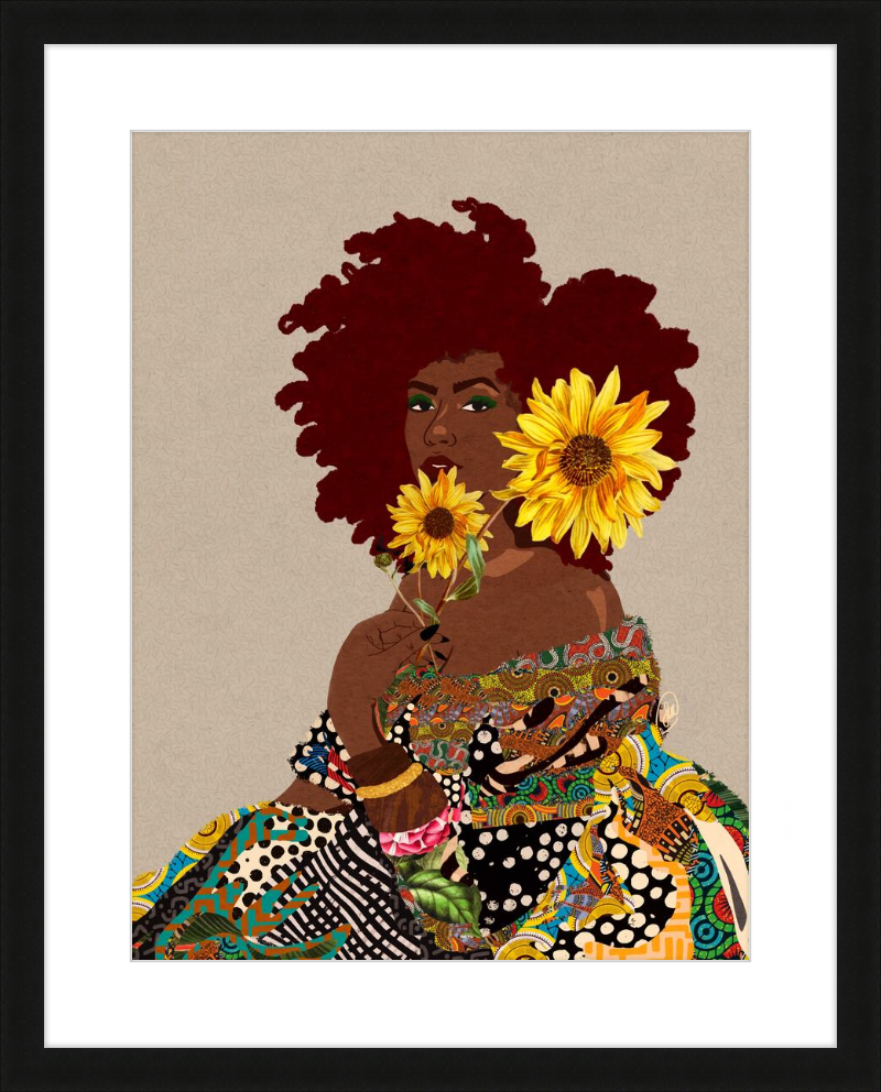 Limited Edition Framed Art Print Quilted Lady